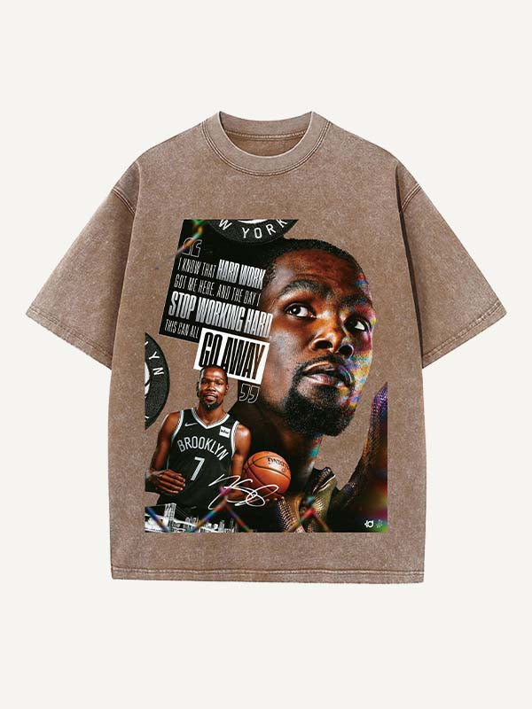 Kevin Durant Print Round Neck T-shirt