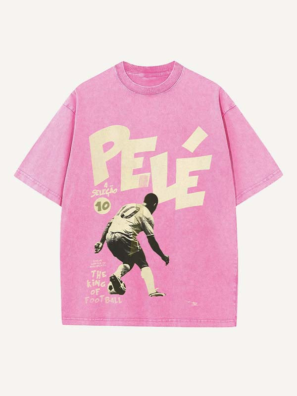 Pelé Print Round Neck T-shirt