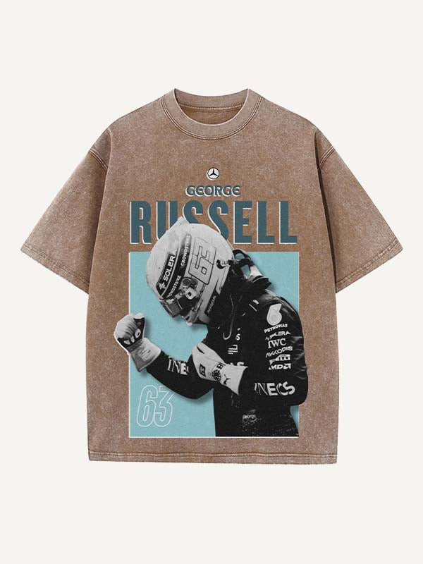 George Russell Print Round Neck T-shirt