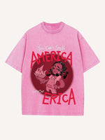 Stranger Things Print Round Neck T-shirt