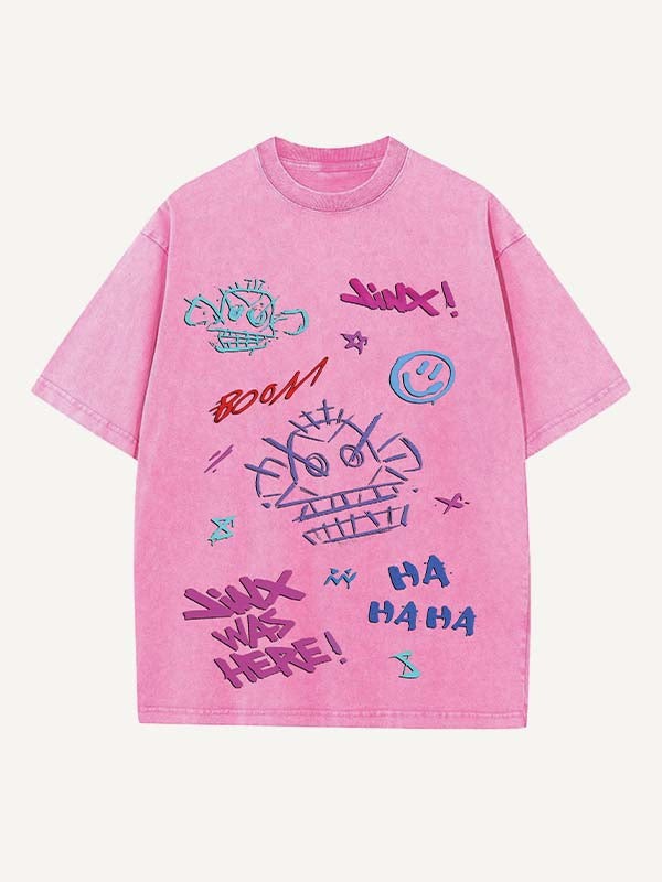 Arcane Print Round Neck T-shirt