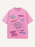 Arcane Print Round Neck T-shirt