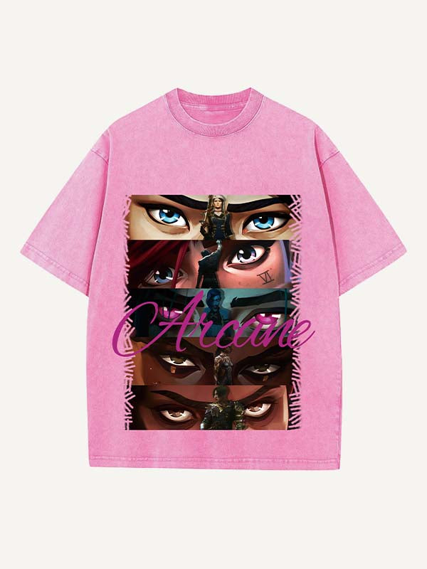 Arcane Print Round Neck T-shirt
