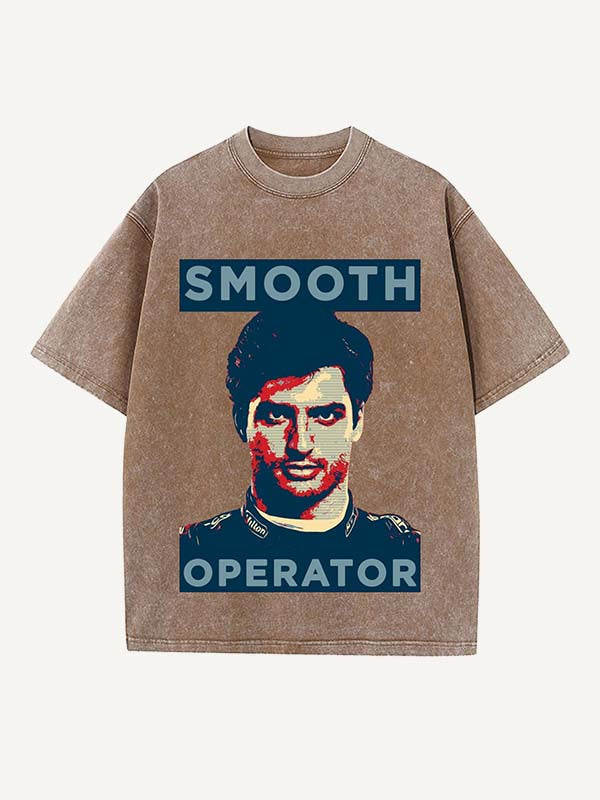 Carlos Sainz Print Round Neck T-shirt