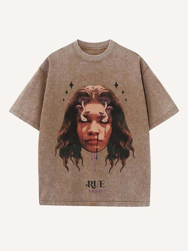 Euphoria Print Round Neck T-shirt