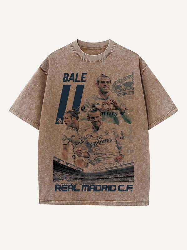 Gareth Bale Print Round Neck T-shirt