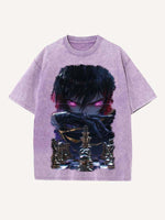 Code Geass Print Round Neck T-shirt