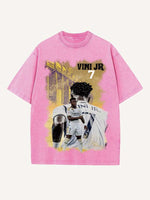 Vinícius Júnior Print Round Neck T-shirt