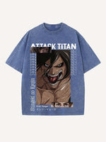 Attack on Titan Print Round Neck T-shirt