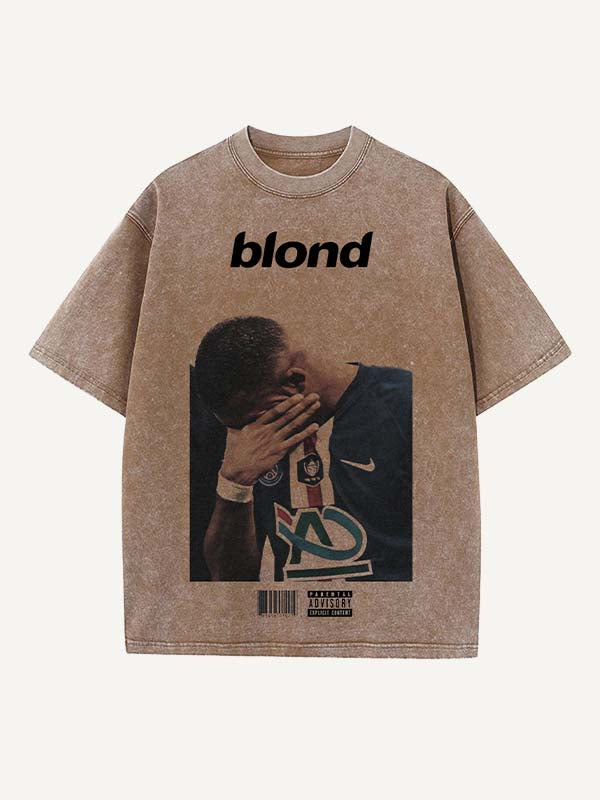 Kylian Mbappé Print Round Neck T-shirt