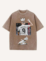 Karim Benzema Print Round Neck T-shirt