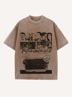 Friends Print Round Neck T-shirt