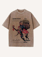 Lamine Yamal Print Round Neck T-shirt