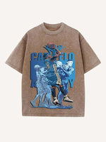 Carmelo Anthony Print Round Neck T-shirt