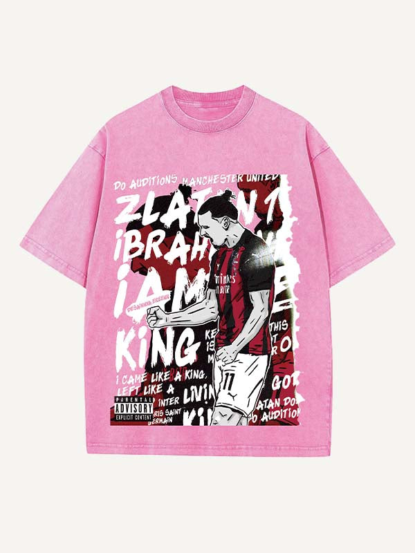 Zlatan Ibrahimović Print Round Neck T-shirt