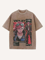 Arcane Print Round Neck T-shirt