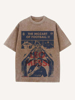 Lionel Messi Print Round Neck T-shirt