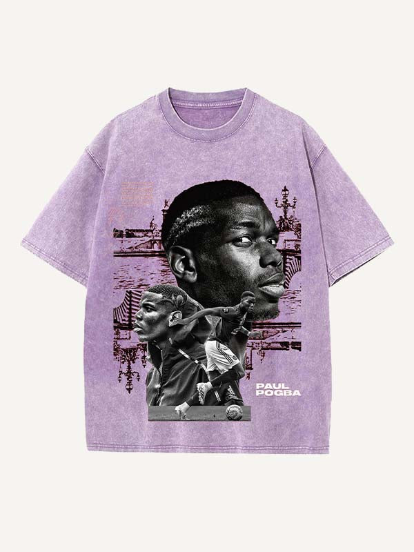Paul Pogba Print Round Neck T-shirt