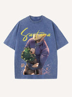 One-Punch Man Print Round Neck T-shirt