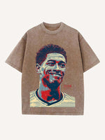 Jude Bellingham Print Round Neck T-shirt