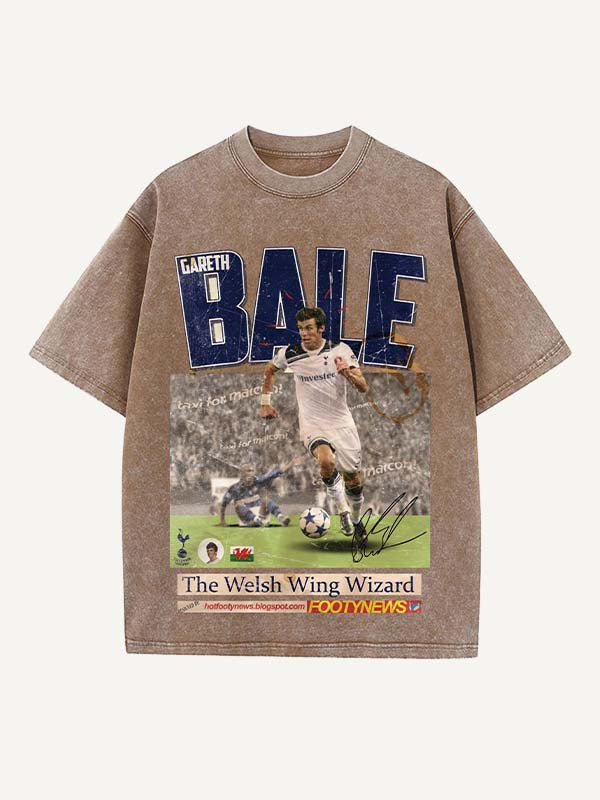 Gareth Bale Print Round Neck T-shirt