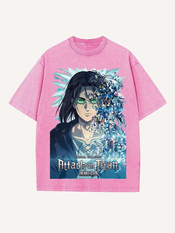 Attack on Titan Print Round Neck T-shirt