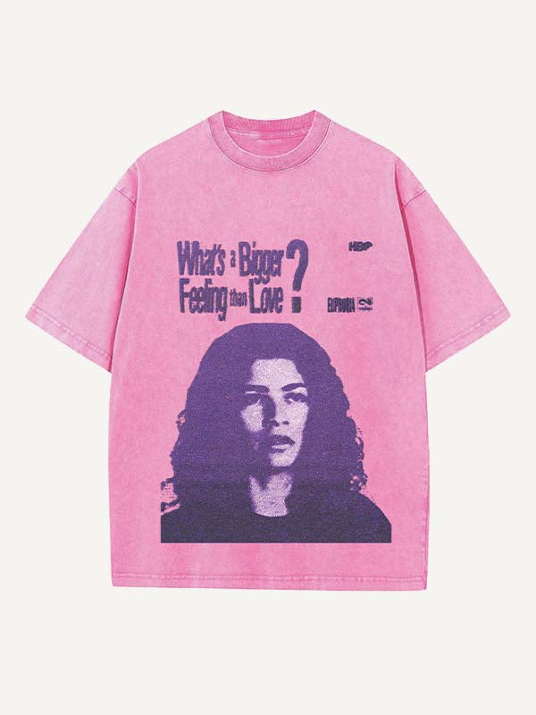 Euphoria Print Round Neck T-shirt