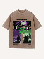 Arcane Print Round Neck T-shirt