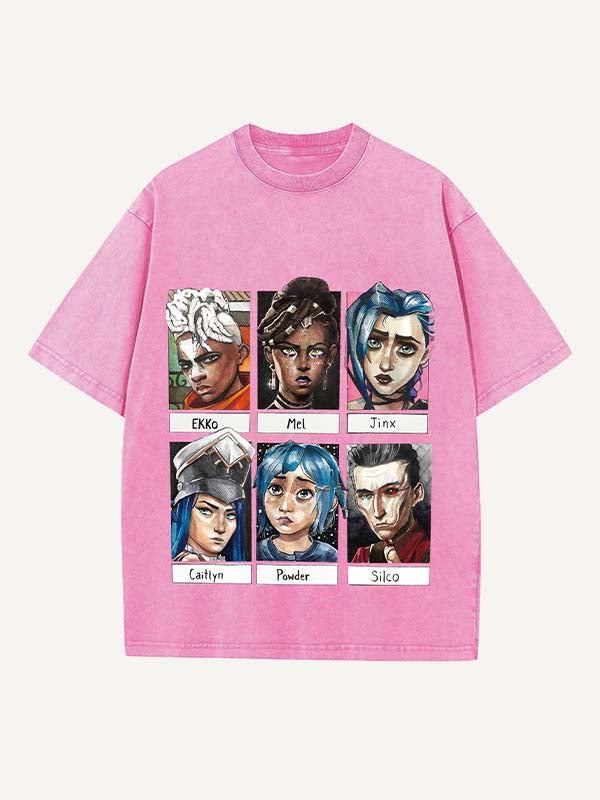 Arcane Print Round Neck T-shirt