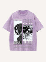 Attack on Titan Print Round Neck T-shirt