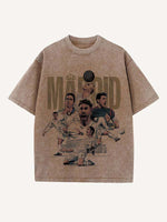 Real Madrid Print Round Neck T-shirt