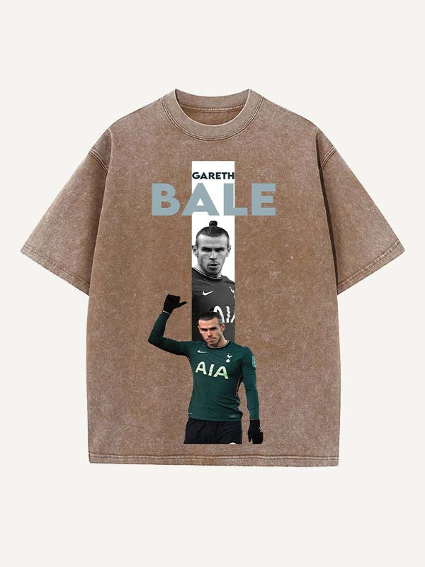 Gareth Bale Print Round Neck T-shirt