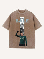 Gareth Bale Print Round Neck T-shirt