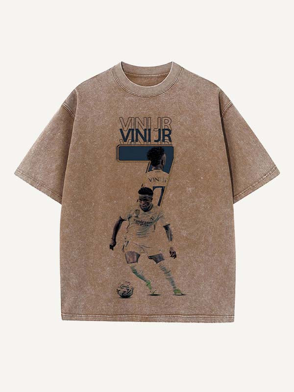 Vinícius Júnior Print Round Neck T-shirt