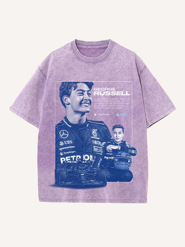 George Russell Print Round Neck T-shirt