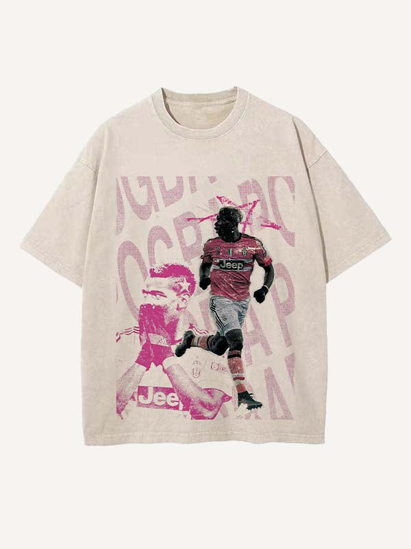 Paul Pogba Print Round Neck T-shirt