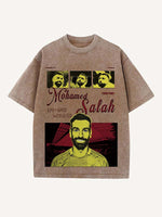 Mohamed Salah Print Round Neck T-shirt
