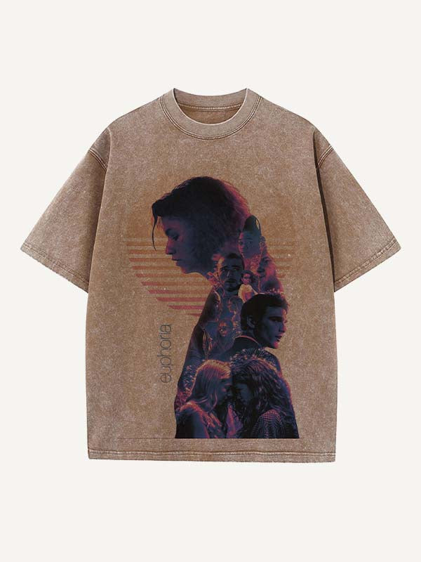 Euphoria Print Round Neck T-shirt
