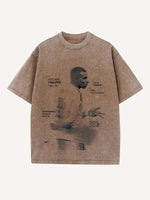 Kylian Mbappé Print Round Neck T-shirt