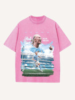 Erling Haaland Print Round Neck T-shirt