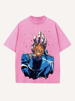 Fullmetal Alchemist Print Round Neck T-shirt