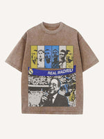 Real Madrid Print Round Neck T-shirt