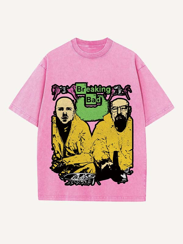 Breaking Bad Print Round Neck T-shirt