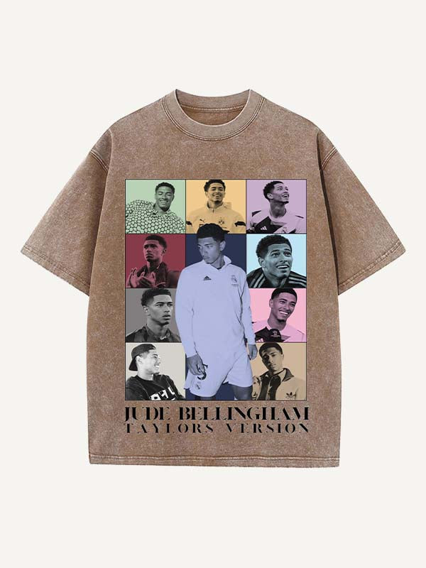 Jude Bellingham Print Round Neck T-shirt