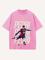 Pedri Print Round Neck T-shirt