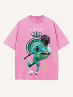 Sadio Mané Print Round Neck T-shirt