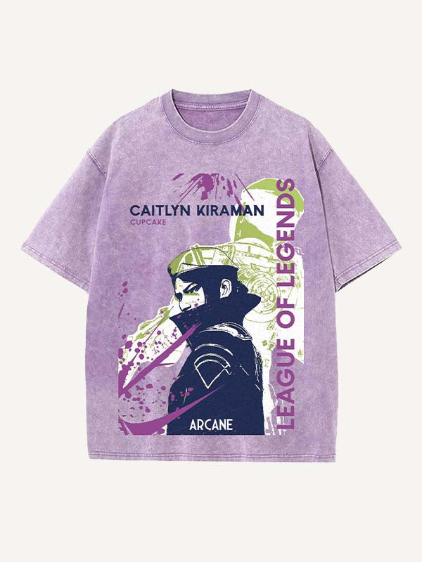 Arcane Print Round Neck T-shirt