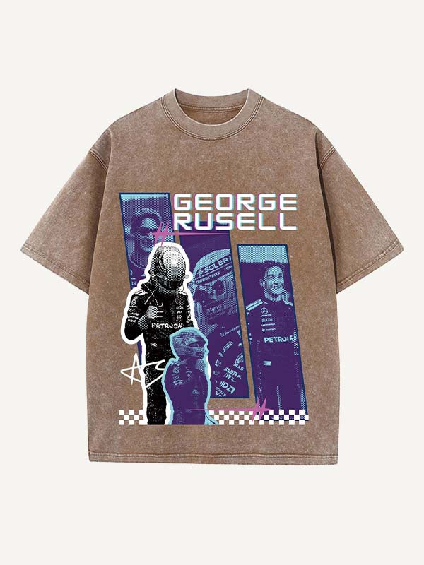 George Russell Print Round Neck T-shirt