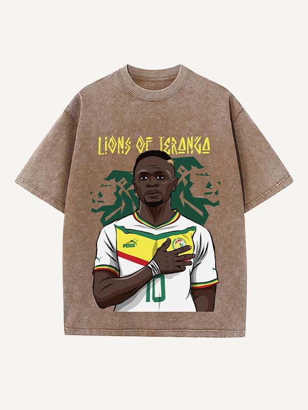 Sadio Mané Print Round Neck T-shirt