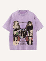 Friends Print Round Neck T-shirt